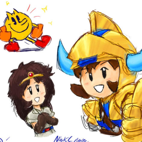 Gil, Ki & Pac-Man (2 images)