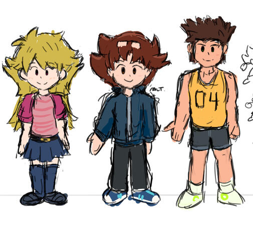 Various OCs and sketches (4 images)