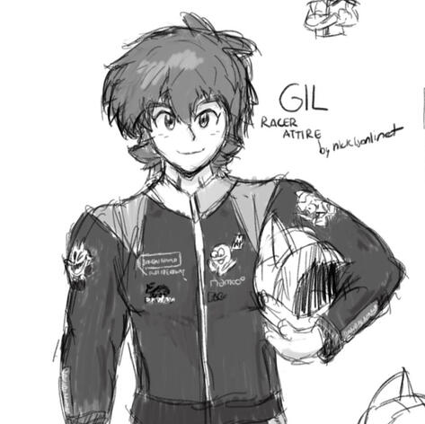Gil (Racer attire) - The Tower of Druaga