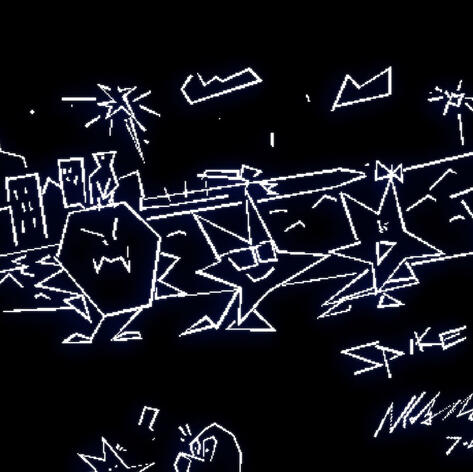 Spike and friends - Spike (Vectrex game)