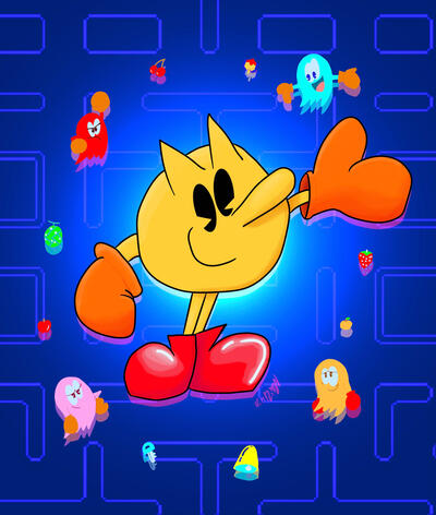 Pac-Man 99 tribute