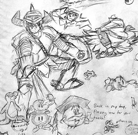 πSketchbook sketches (10 images)