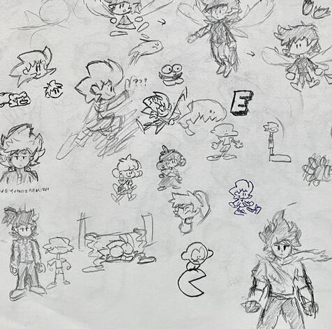 Sketchbook sketches (2 images)
