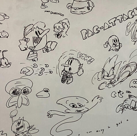 Whiteboard sketches (2 images)