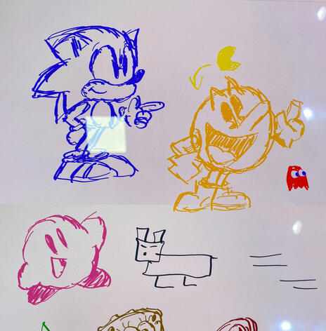 Store display doodles