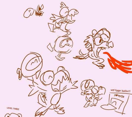 Pooka + Fygar doodles