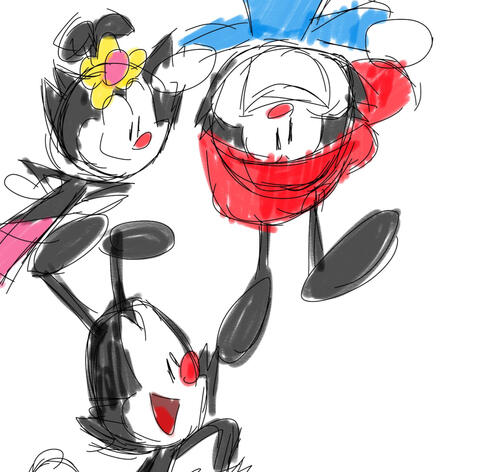 Yakko, Wakko and Dot Warner