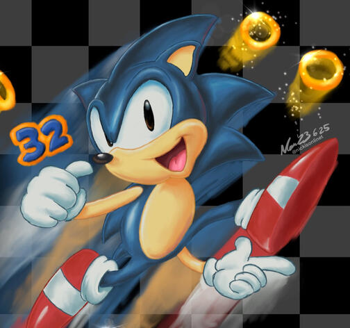 πSonic the Hedgehog 32nd anniversary tribute